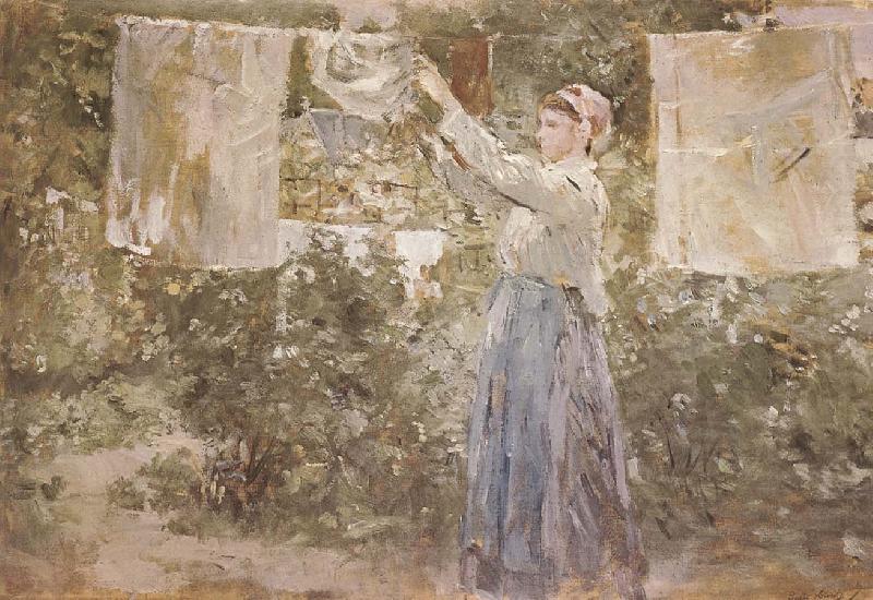Berthe Morisot The woman Air dress china oil painting image